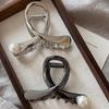 Metal Silver Simple Hair Clip Claw For Women Trendy Crab Catches Clamp Korea Headwear Accessories