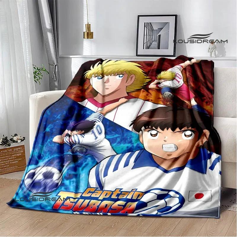 Captain Tsubasa Cartoon Blankets Picnic Blanket Warm Flannel Blankets Soft and Comfortable Blanket Bed Linings Birthday Gift