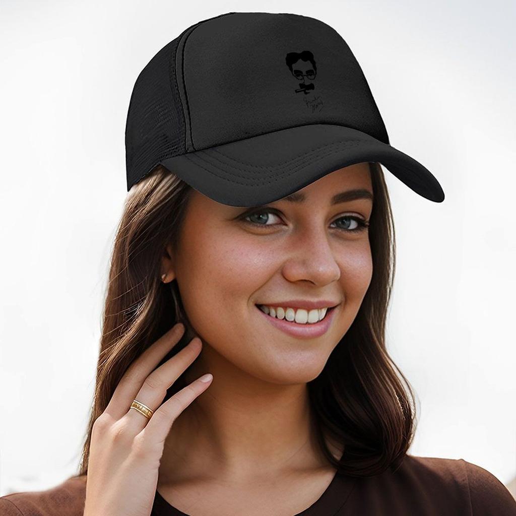 Silhouette Portrait of Grandpa Marv Mesh Baseball Cap