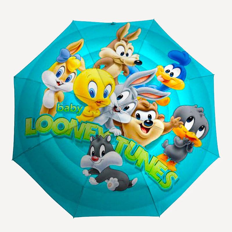1pc Looney Tunes Umbrella with Plastic Handle,Cartoon Pattern,Suitable for All Seasons Multi-functional Umbrella393