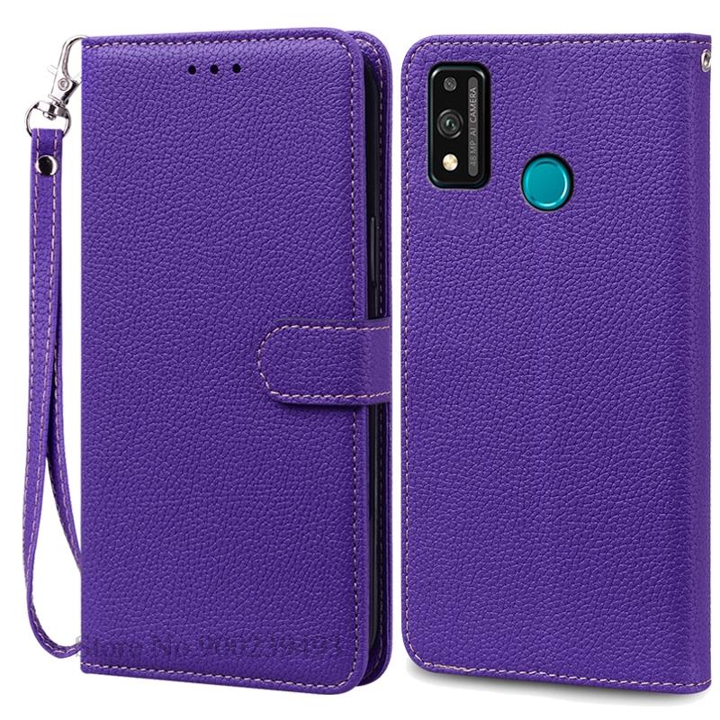 For Honor 9X Lite Etui Lær Flip Lommeboketui For Honor 9X Lite JSN-L21 JSN-L22 JSN-L23 Deksel Honor 9 X Lite Telefonetui Fundas