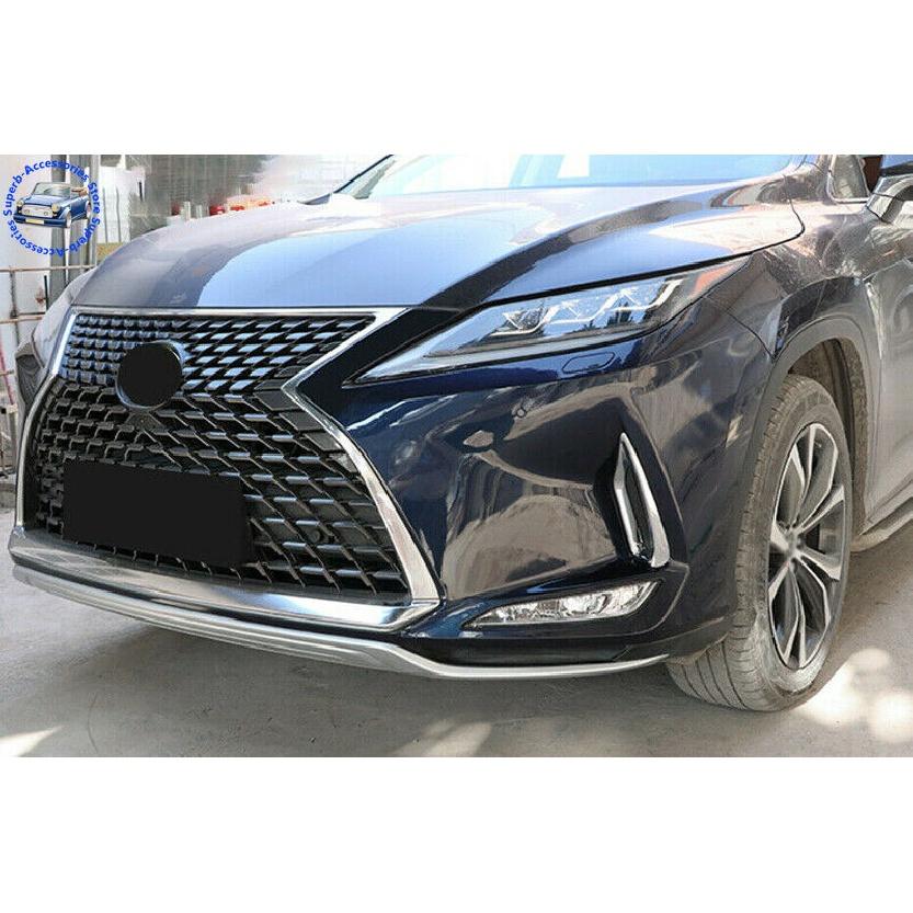For Lexus RX300 RX350 RX450h   2022 ABS Chrome Front Fog Light Lamp Frame Trim Car