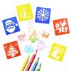 Children's Painting Stencils Set: 22 DIY Hollow-out Plastic Drawing Tools