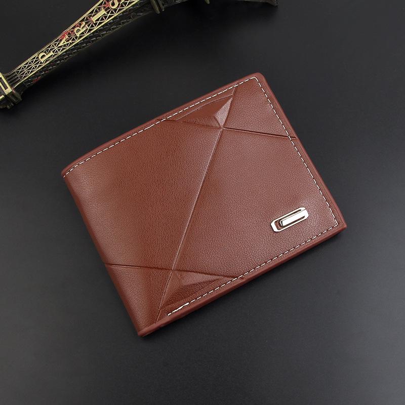 2022 Men's Slim Leather Wallet: Short, Multi-Card Slot, Youthful Billfold and Multi-Functional Card Holder