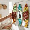 3 Stuks Vintage Print Surfplank Wanddecoratie Hawaïaanse Stijl Surfplank Houten Bord Zeestrand Muur
