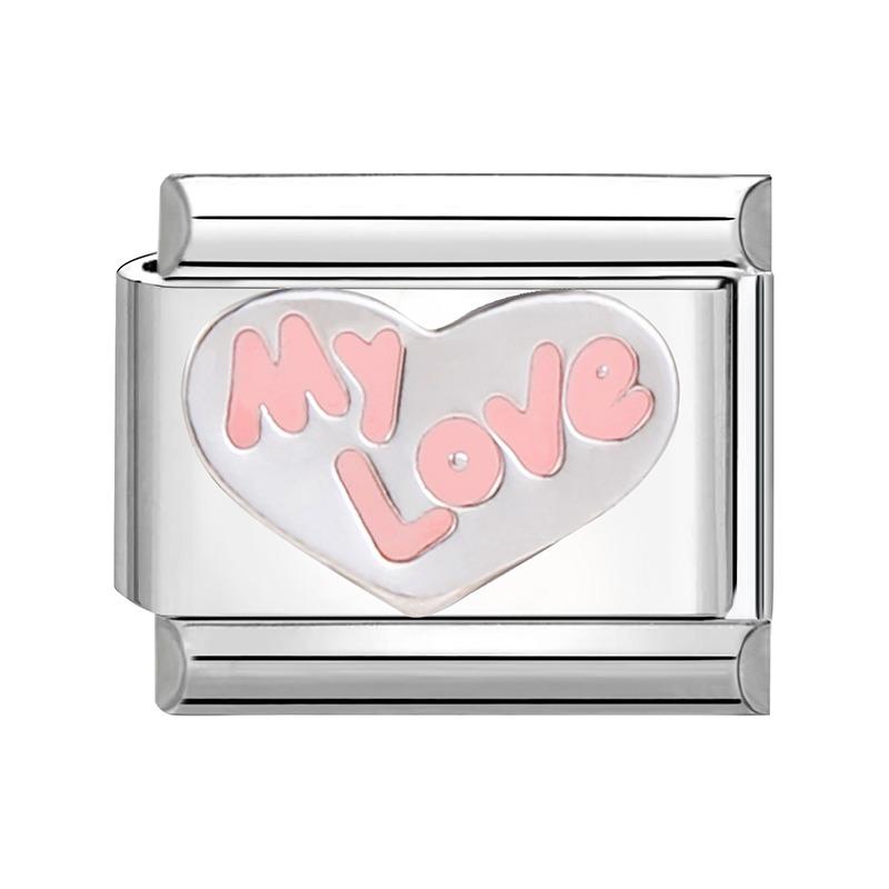 Butterfly Heart Devil Eyes Flower Square Beads Fit Italian Charm Links 9mm Stainless Steel Bracelet Jewelry DIY Making Wholesale