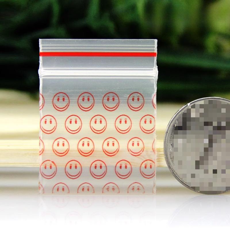 3x4cm 500pcs Color Self Sealing Bag Printed Thick Plastic Mini Pocket Fish Hook Jewelry Powder Storage Sack Try Sealing Pockets Handmade Parts Bag