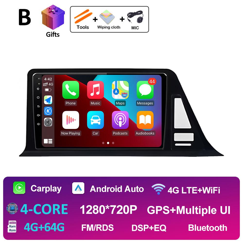 Intelligenrt System GPS Navigation For Toyota CHR C-HR 2016 2017 2018 2019 Android 14 DSP Stereo Autoradio Cooling Fan Head Unit