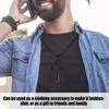 Men Stainless Steel Necklace Chain Exquisite Fashionable Pendant Necklace Accessory Gift