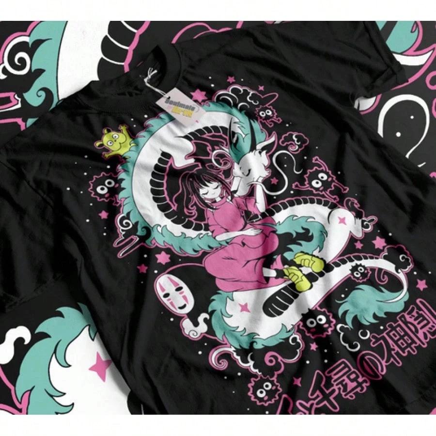 Anime Hayao Miyazaki Cartoon T Shirt V3 S