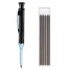 Mechanical Carpenter Pencils with 6 Refill Construction Pencil with Built-in Sharpener Deep Hole Long Nib Marker Pen for Woodworking Architect Marking