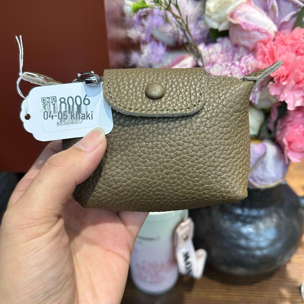 Women's Genuine Leather Coin Purse - Exquisite Portable Cowhide Clutch with Zipper