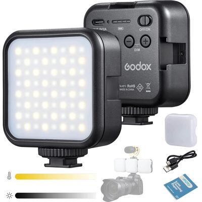 Godox GODOX LITEMONS LED6Bi Mini LED Video Dual Color Temperature 1800mAh Lithium for Selfie and Product Osmo and Sony [Authorized Dealer] Light,