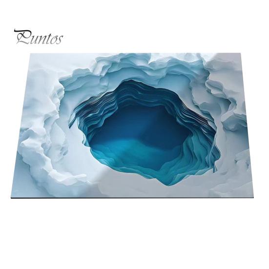 Anti Skid Rug Optical Illusion Floor Mat 3D Hole Area Realistic Bottomless Pit Home Decor Entrance Non-Slip Doormat for Living Room Bedroom