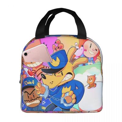 Dog Man Funny Manga Accessories Insulated Lunch Bag For Office Food Storage Bag Portable Cooler Thermal Lunch Box