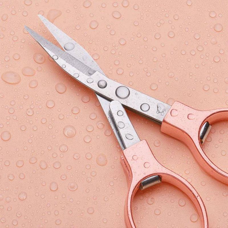 Multi Functional 8 Shaped Retractable Folding Scissors Stainless Steel Scissors Portable Outdoor Travel Scissors
