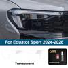 High-Gloss Car Headlight Protective Film For Ford Territory Equator Sport Smoke Black Pre Cut TPU PPF Anti-Scratch Vinyl Wrap