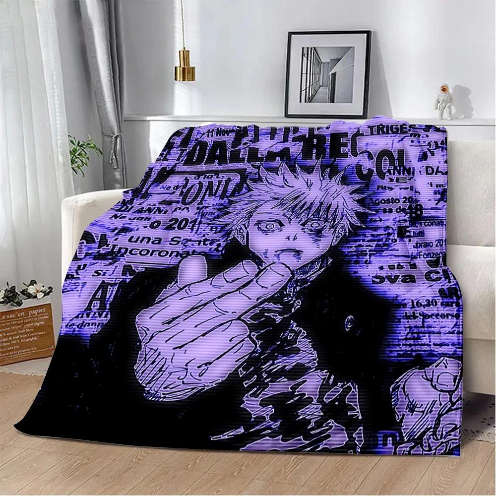 HOT Anime Jujutsu Kaisen Printed Blanket Picnic Warm Soft Comfortable for Home Travel Birthday Gift