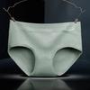 Women's Plus Size Mid-Waist Graphene Antibacterial Cotton Sports Briefs