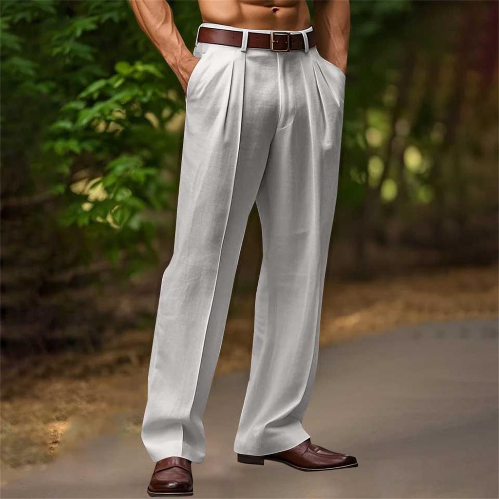 Men's Fashionable  Breathable Straight-leg Pants - Outdoor Casual Loose Pants