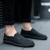 Handgefertigte Leder Herrenschuhe Lässig Bequeme Herren Slipper Slip On Lederschuhe Herren Flats Heißer Verkauf Outdoor Laufschuhe Mann