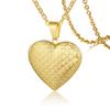 Trendy Stainless Steel Heart Locket Necklace for Women Girls, Can Be Opened Reliquary Pendant,with Family BFF Collar Jewelry