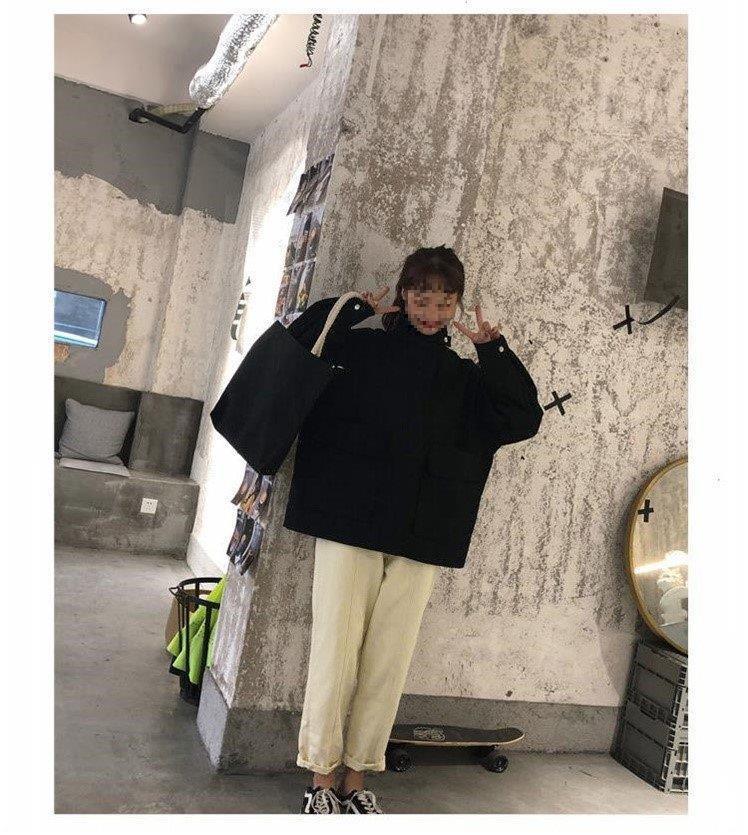2025 Autumn/Winter Korean Style Loose Short Jacket for Female Students - Harajuku & Hong Kong Style Versatile Windbreaker.