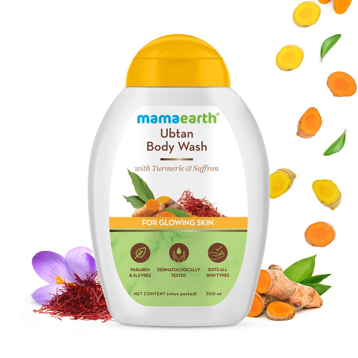 

Гель для душа Mamaearth CoCo с кофе и какао для пробуждения кожи Ubtan, 300ml