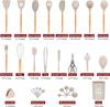 Silicone Kitchenware Set with Wooden Handle 29-piece Set
