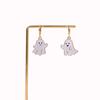 Cute Luminous Halloween Ghost Minimalist Drop Earrings for Women Trick or Treat Card Packed Spirit Charms for Spooky Parties