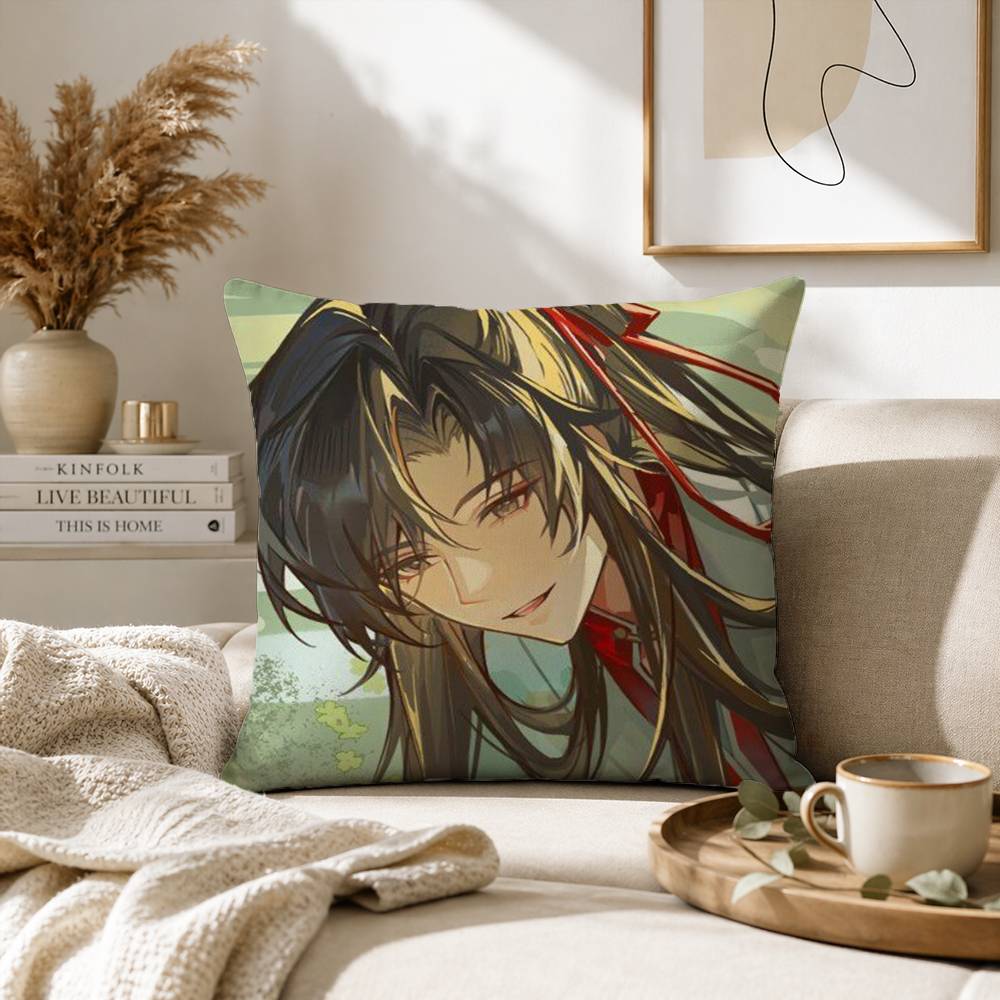 The Founder of Diabolism Mo Dao Zu Shi Pillow Case for Sofa Living Room Home office Decor Protective Cover