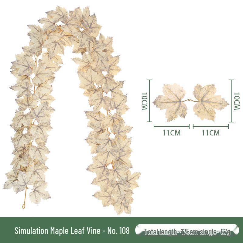 Artificial Maple Leaf Vine for Autumn Harvest Festival & Thanksgiving Decorations