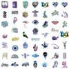 10/30/50/100pcs Cartoon Holographic Laser Aesthetic Graffiti Stickers Cool Sticker for Motorcycle Laptop Guitar DIY Sticker Toys