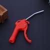 Red Plastic Handle Angled Nozzle Air Duster Blower Blow Gun Pneumatic Tool
