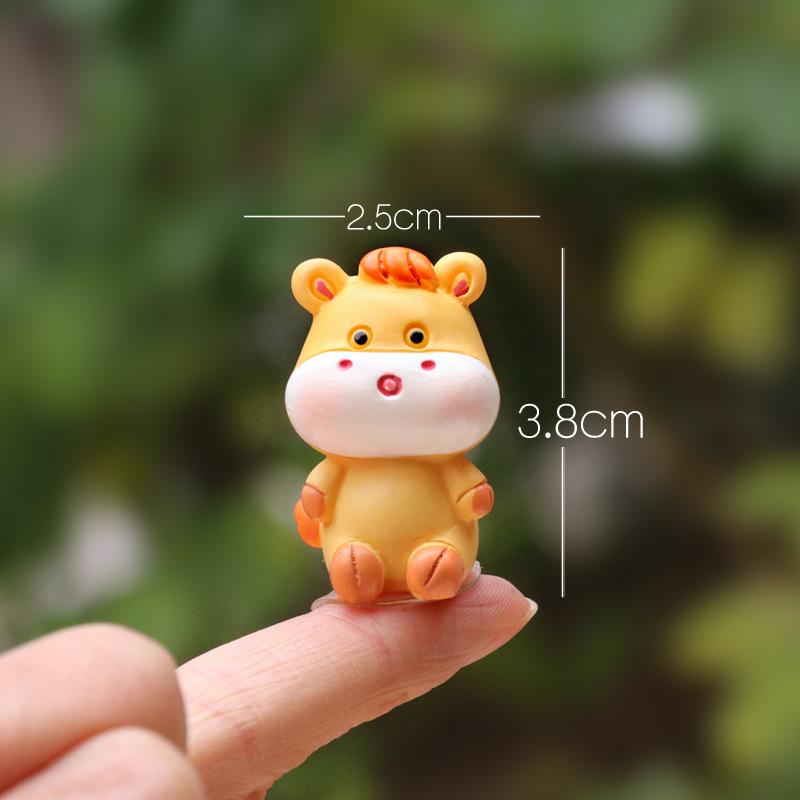 Zodiac Animal Resin Figurine - Creative Desktop & Car Ornament