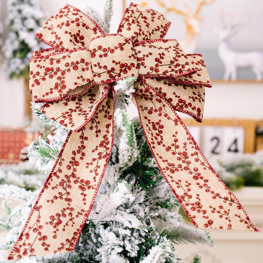 Decorative Christmas Whimsical Bows In Bright Fabrics For Joyful Decor Seasonal