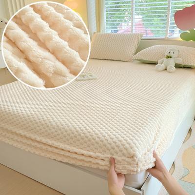 Hautfreundliches Bettlaken Weiches Spannbettlaken Flanell Bettdecke Warmes Bettzeug Queen-Size-Laken Spannbettlaken (Kissenbezug muss bestellt werden)