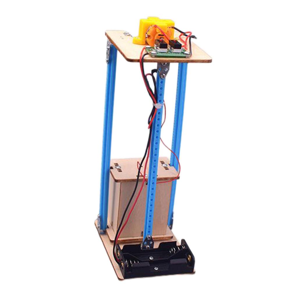 DIY Electric Elevator Lift Model Science Experiment Kit Preschool Learning Toys Science Teaching for Children Teens Holiday Gift