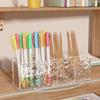 Large Capacity Desk Cosmetic Storage Box Acrylic Lipstick Eyebrow Pencil Organizer  for Home Office