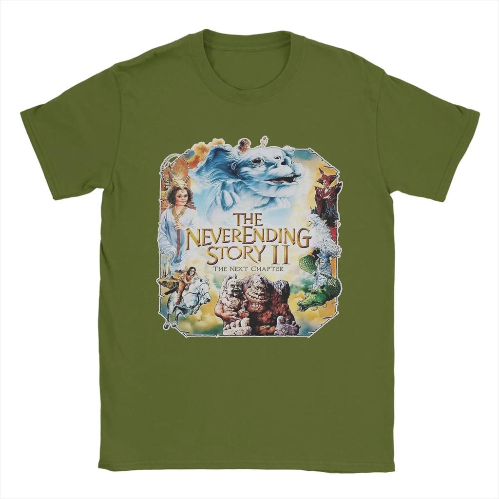 The Neverending Story (5) Cotton Tshirt For Unisexs Summer Vintage Tshirts Crewneck Fashion Tee Shirt Plus Size Casual Tops