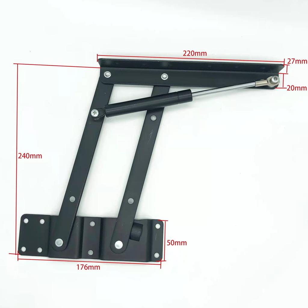 1 Pair New Coffee Table Lifting Frame Folding Lift Up Top Mechanism hydraulic Buffer Hinge Hardware Set bear more 50Kg