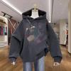 Fleece thickened hooded sweater women's autumn and winter, new loose fashion coat hoodie