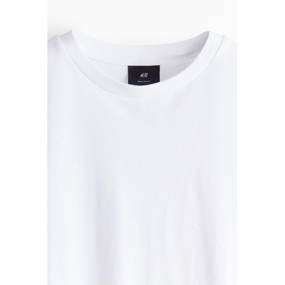 HM КОМПЛЕКТ ИЗ 5 ФУТБОЛОК СТАНДАРТНОГО ПОКРЫТИЯ БЕЛЫЙ XXL — фото 3