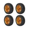 4Pcs 1Celsius10 Scale RC Car Wheels and Tires Aluminium Alloy Wheel   Rubb  Tires for 1Celsius10 Remote Control Car
