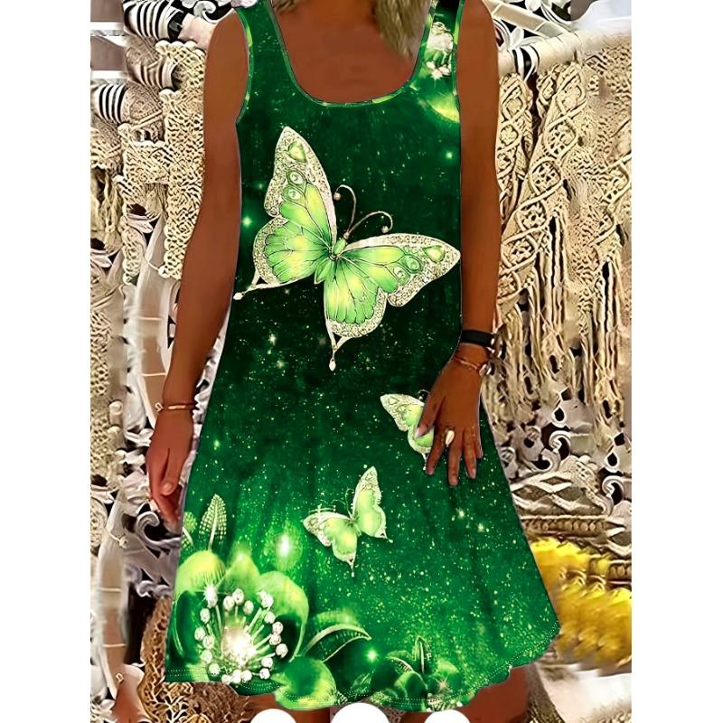 Women s size fashionable printed dress S