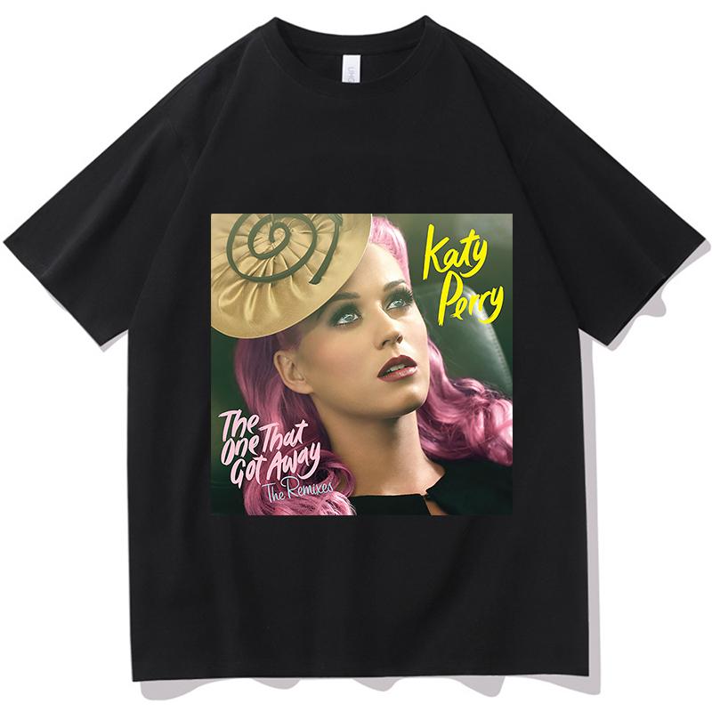 Katy Perry The One That Got Away TShirt Y2k Letters Printed Personality Tee Summer Fashion Streetwear Gift Short Sleeve Clothes