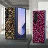 Case for Samsung Galaxy ZFold6 Z Fold 7 6 5 4 3 ZFold3 ZFold7 ZFold5 ZFold4 Back Phone Cover Fashion Leopard Pattern