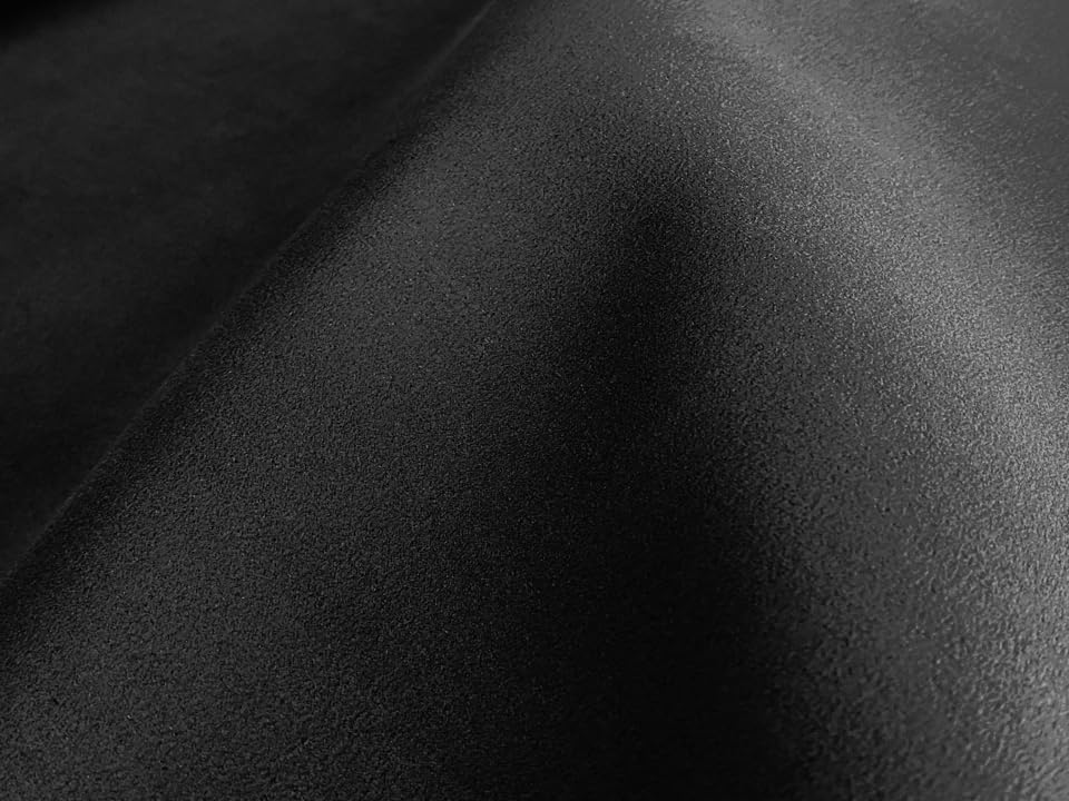 Nuno100sen x Premium Artificial Solid Made in Japan [150 44cm] Suede-Like Fabric, Leather, Color, [Black]