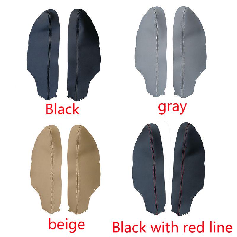 Black Microfiber Leather Front Door Panel Armrest Covers For Honda Accord Coupe 2008-2012 - Partscollect