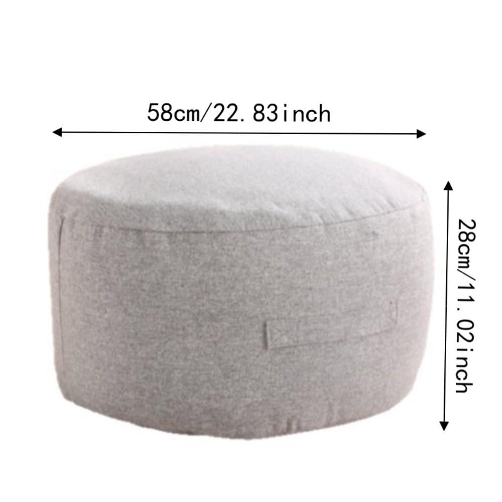 Large Capacity Round Seat Cushion Cover Large Opening Multi Color Unstuffed Cushion Cover Polyester Fiber Sofa Stool Cover